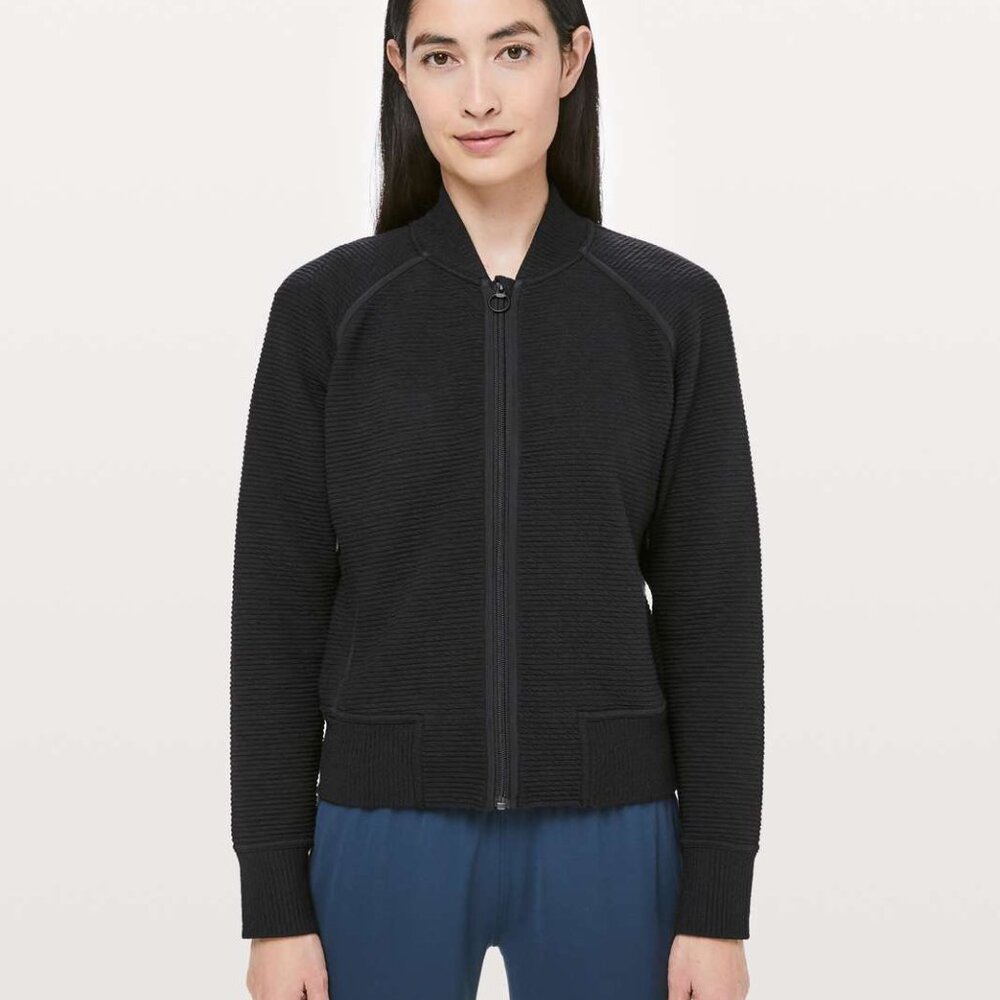 lululemon athletica Black Bomber Jacket